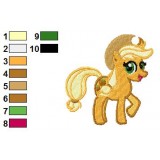 Applejack My Little Pony Embroidery Design 09